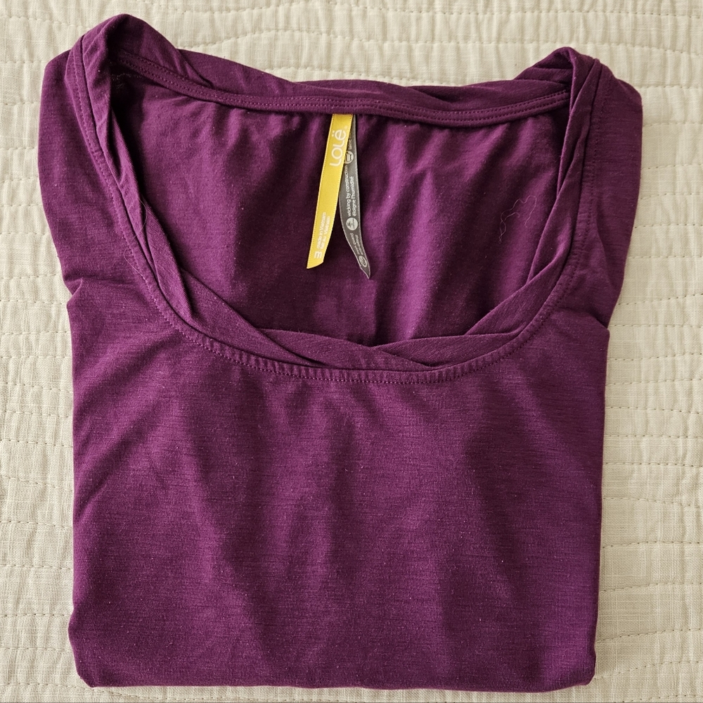 Lole Women's Deep Purple Top Size Medium